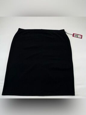 NWT Vince Camuto Black Classic Pencil Skirt Size Large
